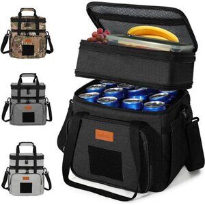 Tactical Lunch Box for Men,Large Insulated Waterproof Reusable Cooler Bag 24can
